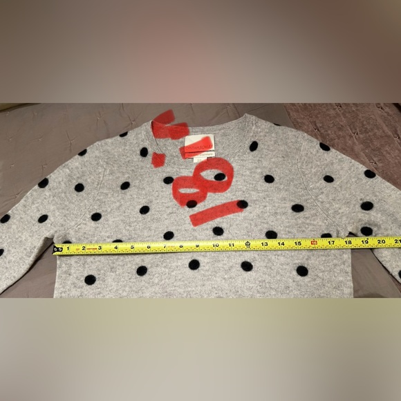 Cynthia Rowley Polka Dot Cashmere Sweater Size M - Picture 7 of 7